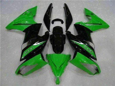 Green Black 2006-2008 Kawasaki Ninja EX650 Fairings & Bodywork