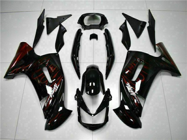 Red Flame 2006-2008 Kawasaki Ninja EX650 Fairings Red Flame 2006-2008 Kawasaki Ninja EX650 Fairings