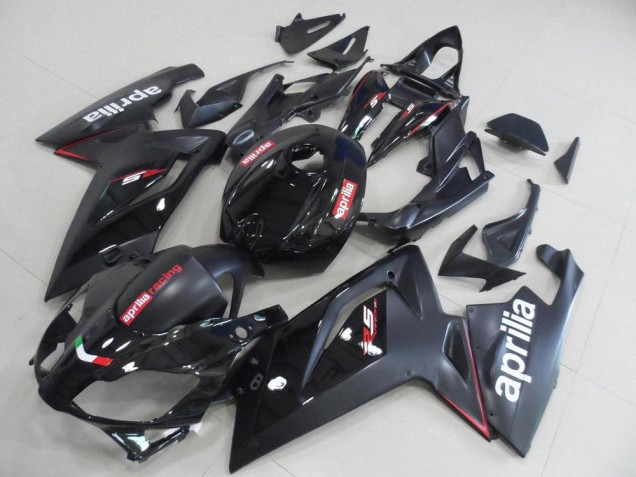 Black and Matte Black 2006-2011 Aprilia RS125 Fairings Black and Matte Black 2006-2011 Aprilia RS125 Fairings