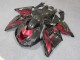 Black Red 2006-2011 Kawasaki Ninja ZX14R Fairings