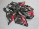 Black Red 2006-2011 Kawasaki Ninja ZX14R Fairings