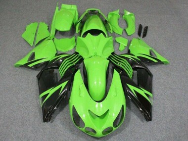 Green Black 2006-2011 Kawasaki Ninja ZX14R Fairings