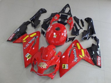 Red and Black 2006-2011 Aprilia RS125 Fairings