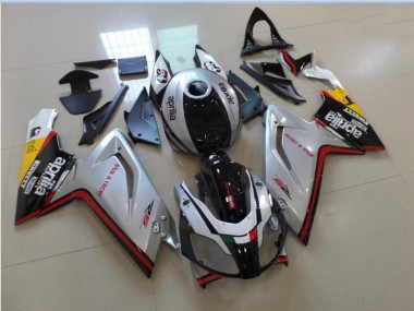Silver Black Red 2006-2011 Aprilia RS125 Fairings