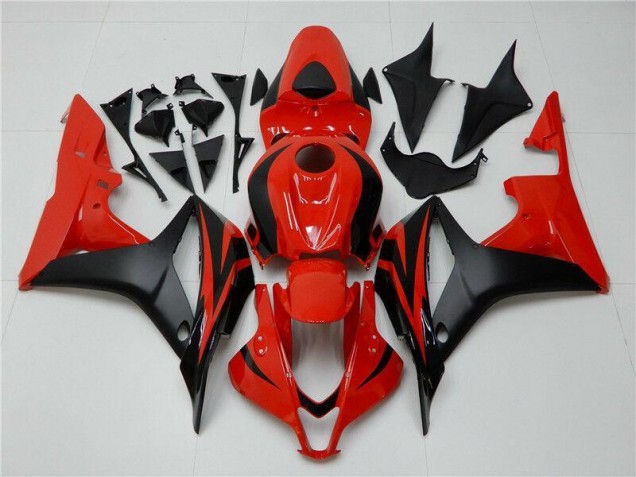Black Red 2007-2008 Honda CBR600RR Plastics Fairings Black Red 2007-2008 Honda CBR600RR Plastics Fairings