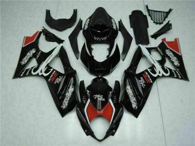 Black 2007-2008 Suzuki GSXR 1000 Abs Fairing Kit