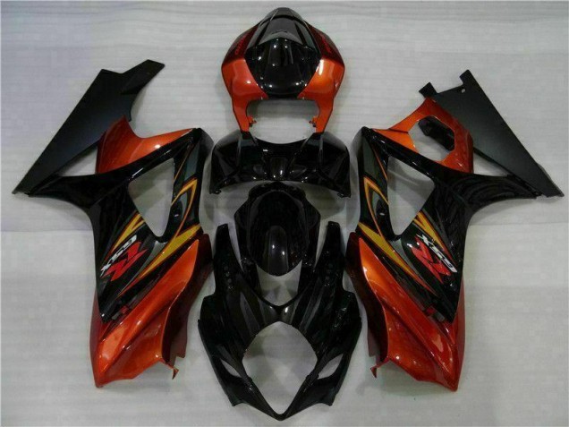 Black 2007-2008 Suzuki GSXR 1000 Full Fairing Kit Black 2007-2008 Suzuki GSXR 1000 Full Fairing Kit