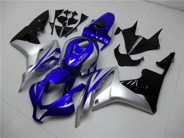 Blue Silver Black 2007-2008 Honda CBR600RR Fairings