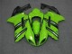 Green Black 2007-2008 Kawasaki Ninja ZX6R Fairings