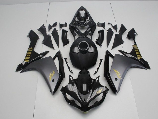 Grey Black 2007-2008 Yamaha YZF R1 Fairings Grey Black 2007-2008 Yamaha YZF R1 Fairings