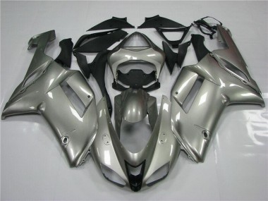 Grey 2007-2008 Kawasaki Ninja ZX6R Fairings