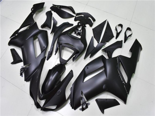 Matte Black 2007-2008 Kawasaki Ninja ZX6R Fairings