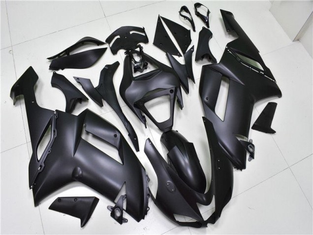 Matte Black 2007-2008 Kawasaki Ninja ZX6R Fairings