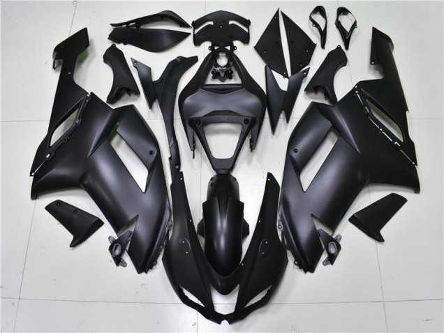 Matte Black 2007-2008 Kawasaki Ninja ZX6R Fairings