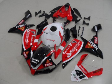 Red Black Stickers 2007-2008 Yamaha YZF R1 Fairings