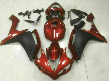 Red Black 2007-2008 Yamaha YZF R1 Fairings