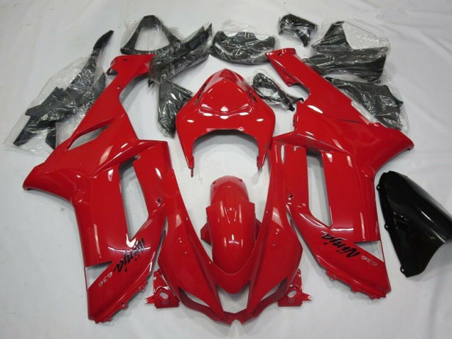 Red 2007-2008 Kawasaki Ninja ZX6R Fairings Red 2007-2008 Kawasaki Ninja ZX6R Fairings