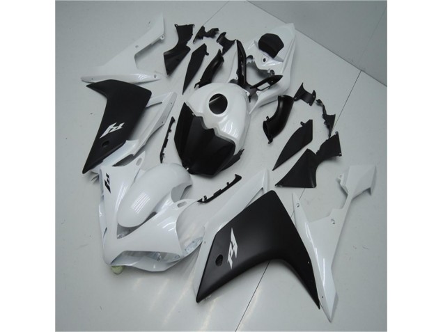 White Black 2007-2008 Yamaha YZF R1 Fairings