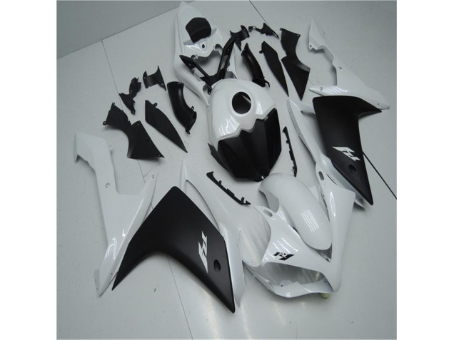 White Black 2007-2008 Yamaha YZF R1 Fairings