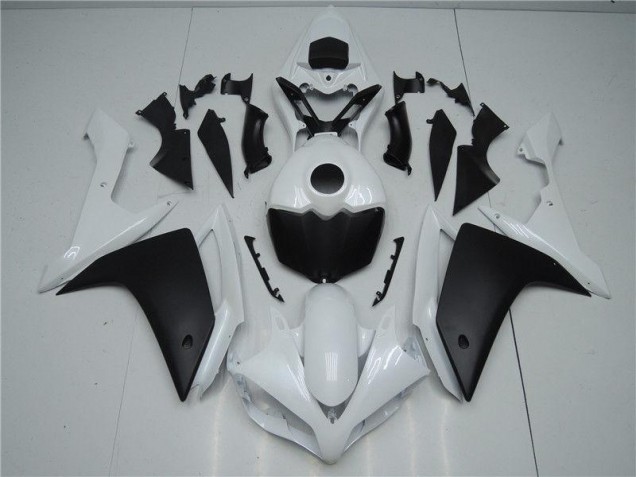 White Black 2007-2008 Yamaha YZF R1 Fairings
