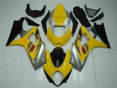 Yellow 2007-2008 Suzuki GSXR 1000 Fairings & Bodywork