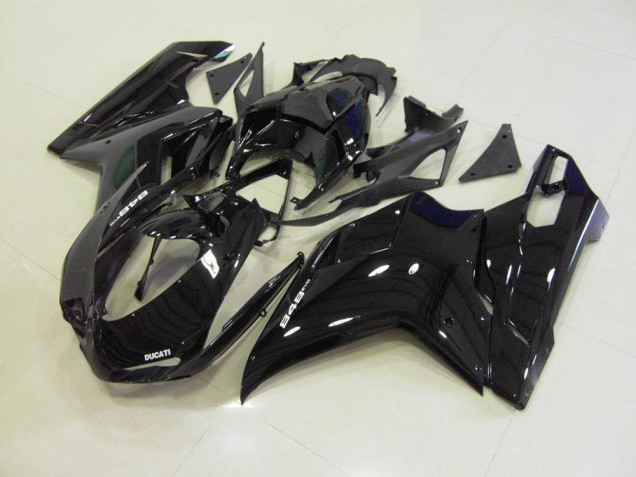 Glossy Black 2007-2012 Ducati 848 1098 1198 Fairings Glossy Black 2007-2012 Ducati 848 1098 1198 Fairings