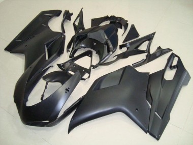 Matte Black No Sticker 2007-2012 Ducati 848 1098 1198 Fairings