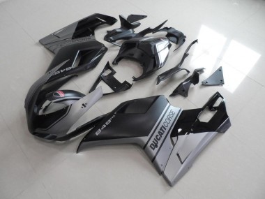 Matte Black Sliver OEM Style 2007-2012 Ducati 848 1098 1198 Fairings