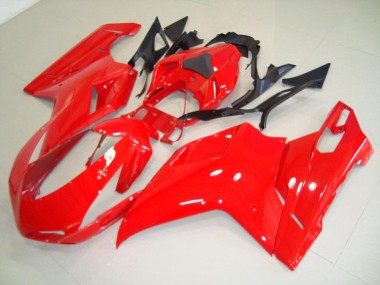 Red 2007-2012 Ducati 848 1098 1198 Fairings