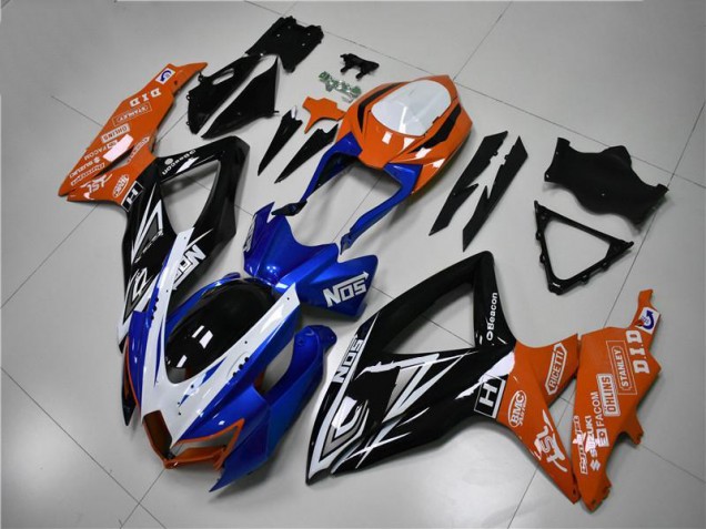 Blue Orange 2008-2010 Suzuki GSXR 600/750 Fairings Blue Orange 2008-2010 Suzuki GSXR 600/750 Fairings