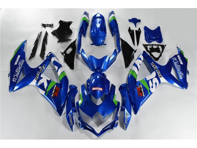 Blue White Green 2008-2010 Suzuki GSXR 600/750 Fairings