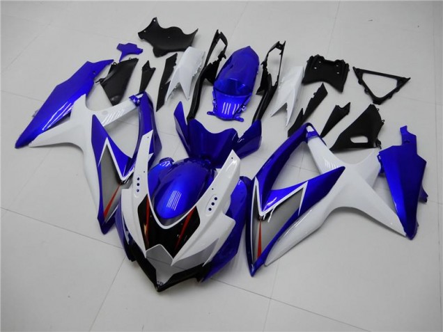 White Blue 2008-2010 Suzuki GSXR 600/750 Fairings White Blue 2008-2010 Suzuki GSXR 600/750 Fairings