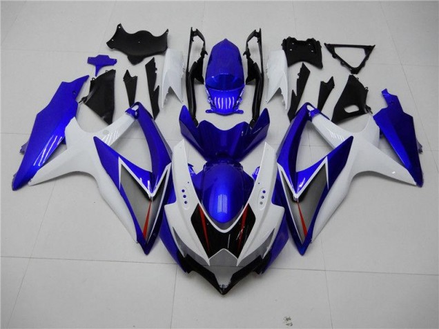 White Blue 2008-2010 Suzuki GSXR 600/750 Fairings White Blue 2008-2010 Suzuki GSXR 600/750 Fairings