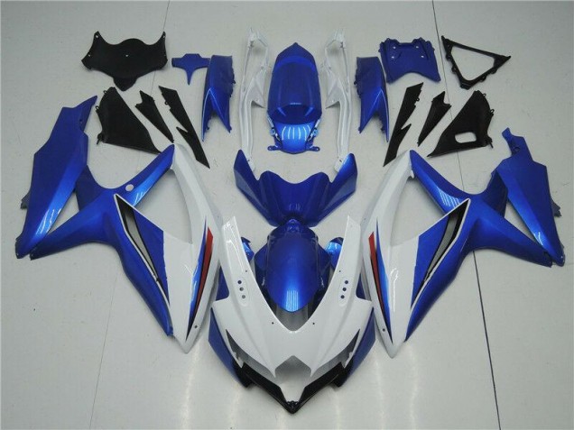 White Blue 2008-2010 Suzuki GSXR 600/750 Plastics Fairing Kits White Blue 2008-2010 Suzuki GSXR 600/750 Plastics Fairing Kits