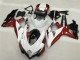 White Red Black 2008-2010 Suzuki GSXR 600/750 Fairings