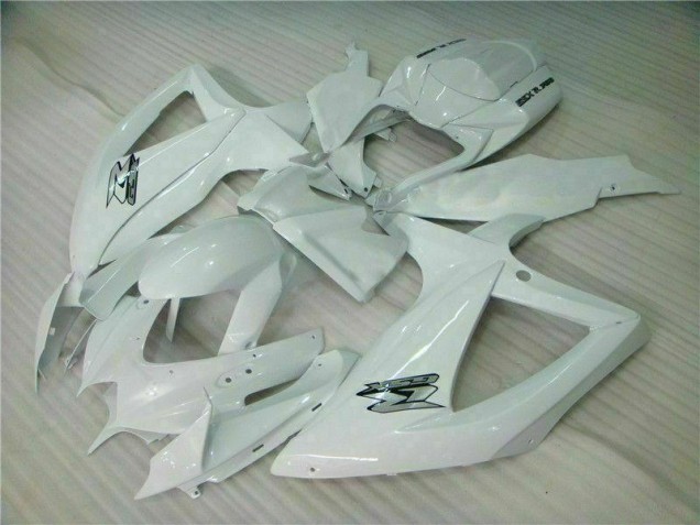 White 2008-2010 Suzuki GSXR 600/750 Fairings White 2008-2010 Suzuki GSXR 600/750 Fairings
