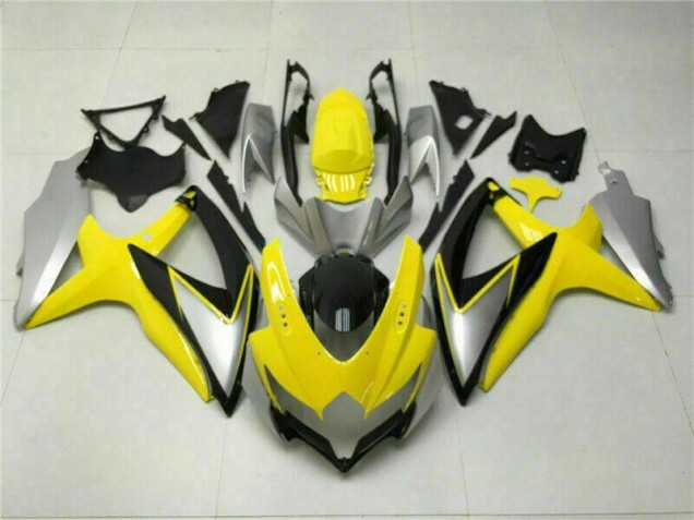 Yellow 2008-2010 Suzuki GSXR 600/750 Fairings