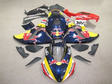Blue Yellow Red Bull 2008-2011 Honda CBR1000RR Fairings