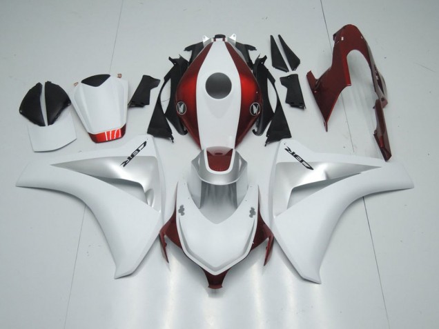 Candy Red White and Silver 2008-2011 Honda CBR1000RR Fairings