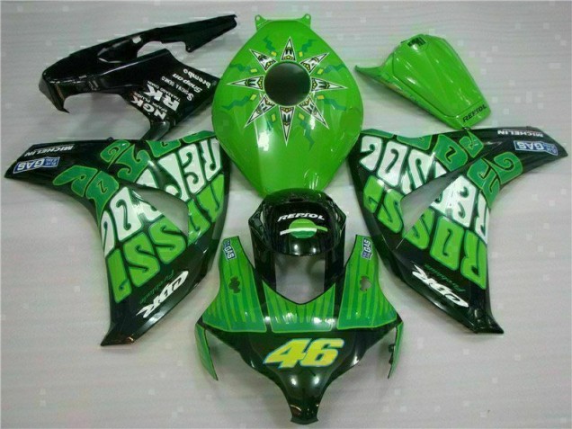 Green 2008-2011 Honda CBR1000RR Fairings