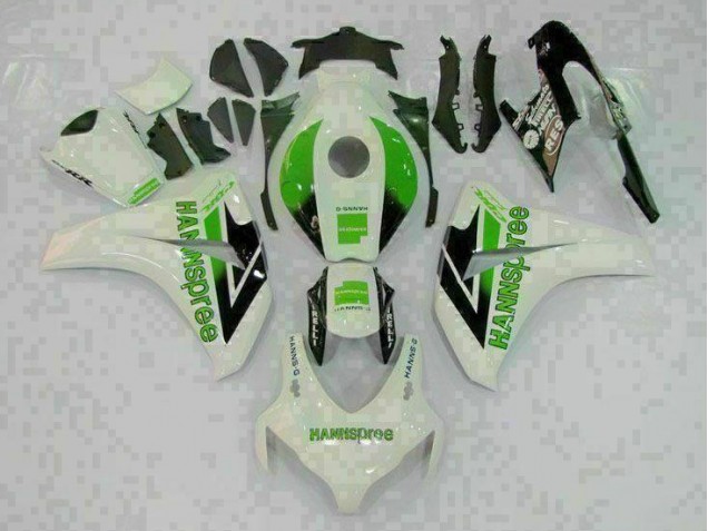 Green White 2008-2011 Honda CBR1000RR Full Fairing Kit