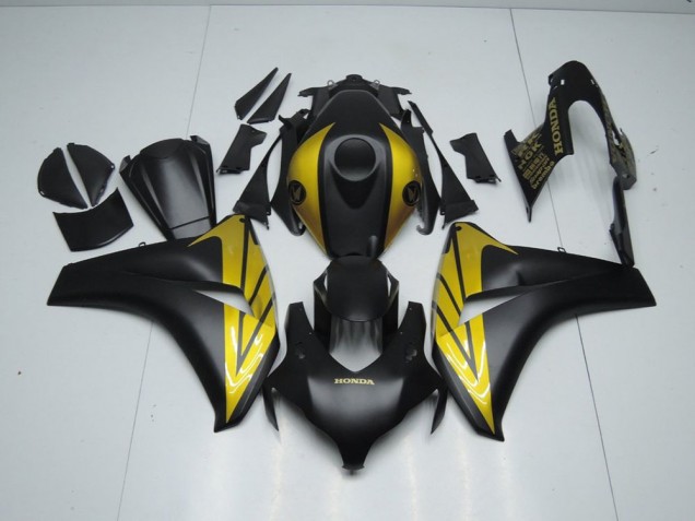 Matte Black and Gold 2008-2011 Honda CBR1000RR Fairings Matte Black and Gold 2008-2011 Honda CBR1000RR Fairings
