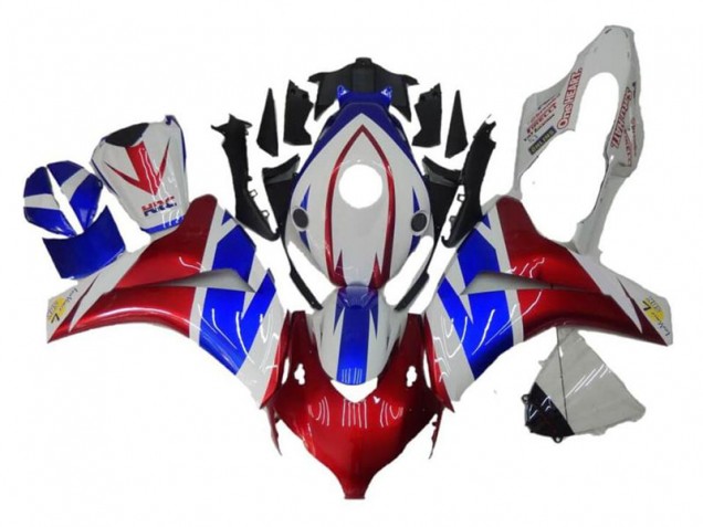 Red Blue White 2008-2011 Honda CBR1000RR Fairings