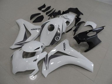 White and Grey 2008-2011 Honda CBR1000RR Fairings