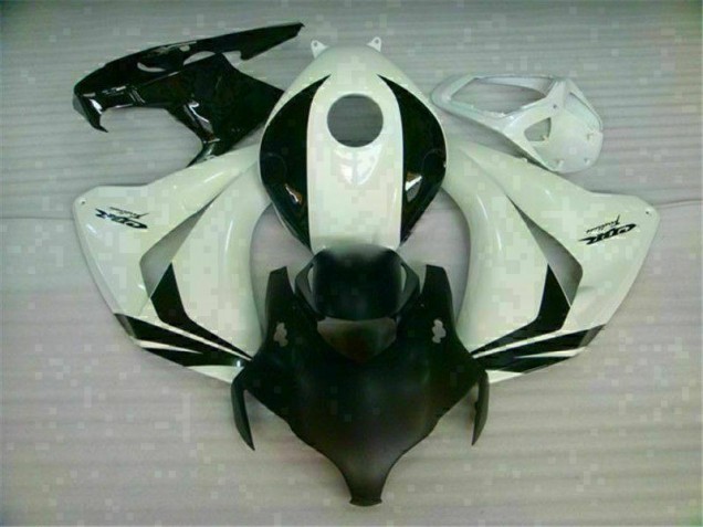 White Black 2008-2011 Honda CBR1000RR Abs Fairing & Bodywork