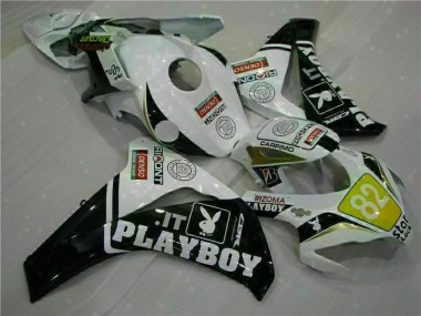 White Black 2008-2011 Honda CBR1000RR Injection Fairings