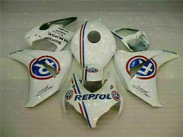 White Blue 2008-2011 Honda CBR1000RR Abs Fairing & Bodywork