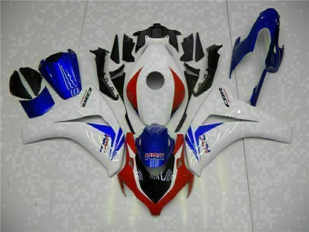 White Blue 2008-2011 Honda CBR1000RR Full Fairing Kit White Blue 2008-2011 Honda CBR1000RR Full Fairing Kit