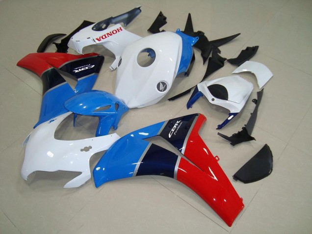 White Blue Red 2008-2011 Honda CBR1000RR Fairings