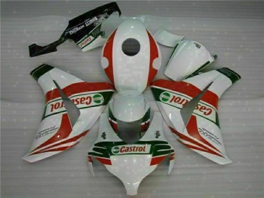 White Red 2008-2011 Honda CBR1000RR Complete Fairing Kit